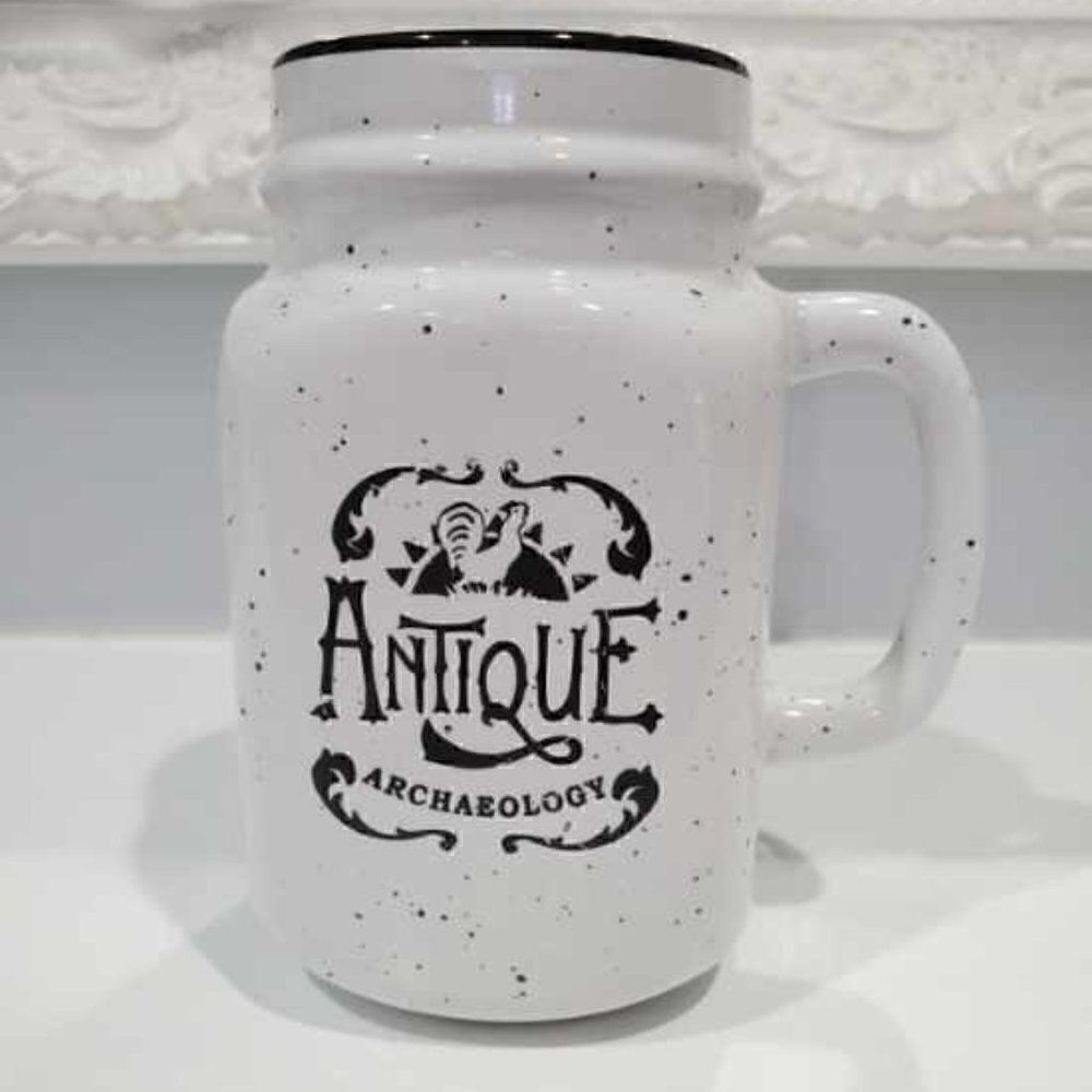Antique Archaeology Mason Jar Black White Farm